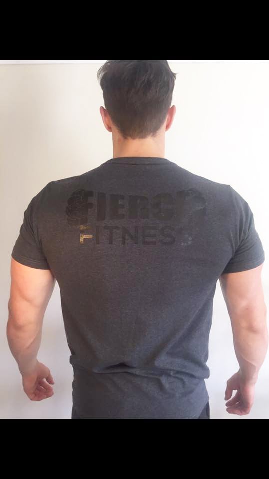 Image of Fierce Fitness Grey Muscle Fit Tee