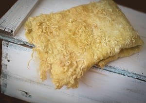 Image of Nest of Curls Blanket - yellow mustard