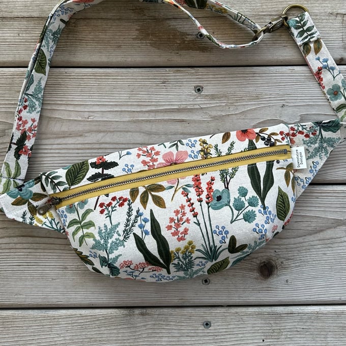 Image of Sling Bag Fanny Pack Rifle Paper Co Herb Garden