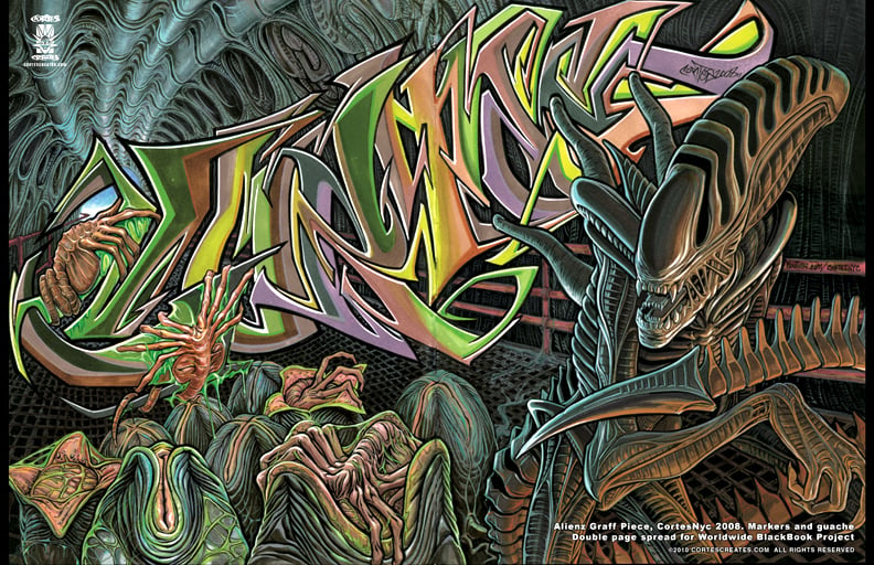 Image of Alienz Graff Piece (poster)