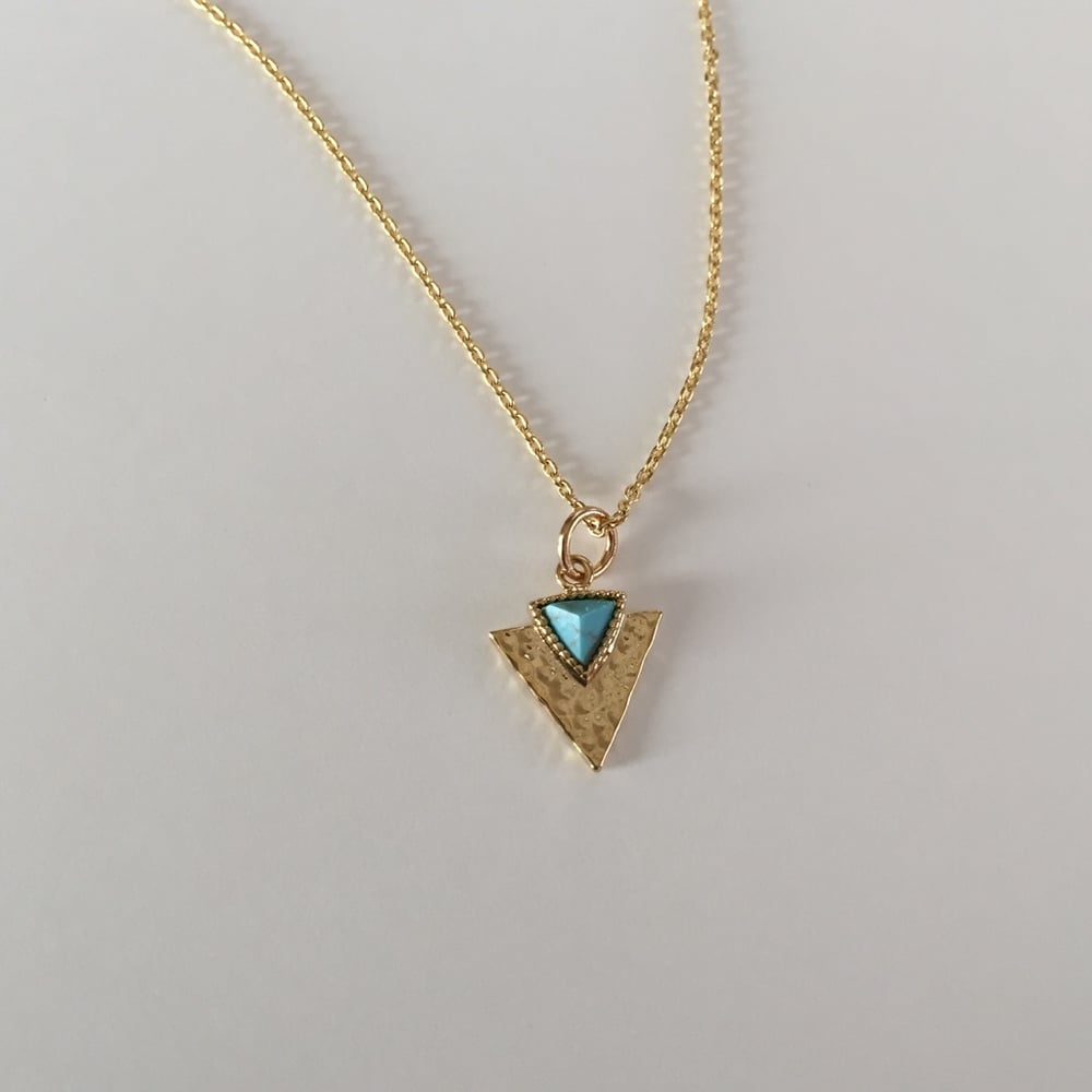 Image of Turquoise and arrowhead necklace