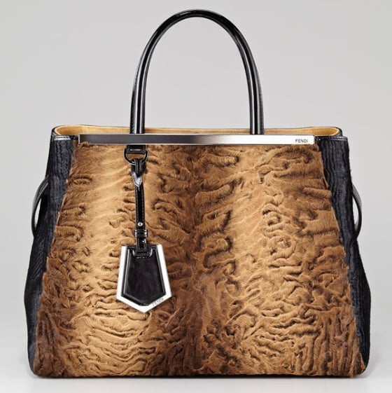 Image of FENDI 2JOURS ASTRAKHAN TOTE