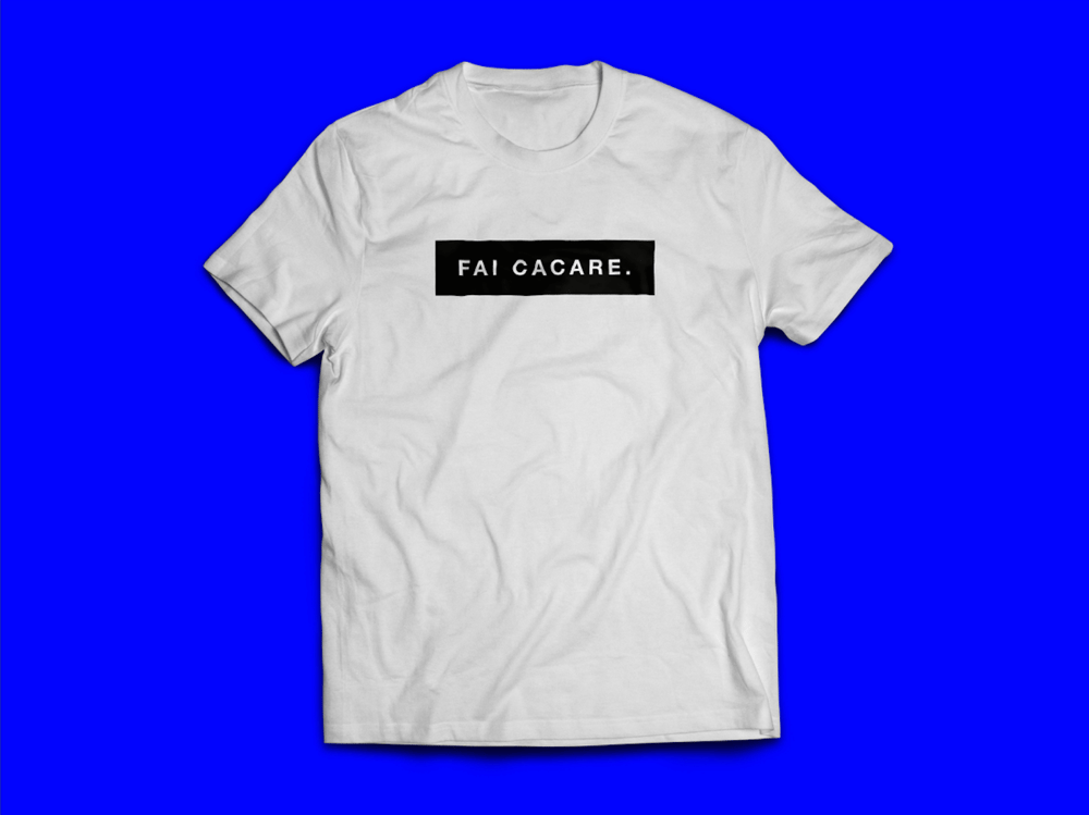 Image of Fai Cacare White Tee.