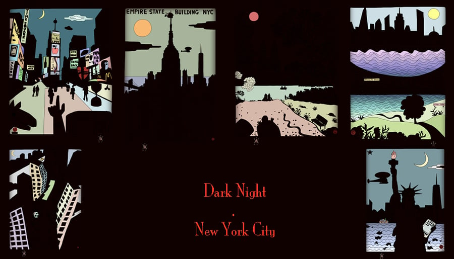 Image of Dark Night.New York City