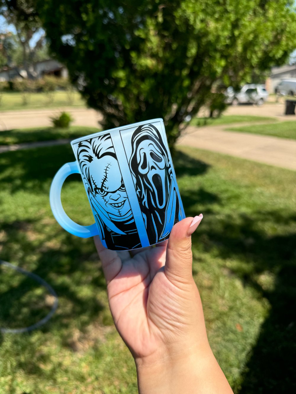 Image of 11oz Blue Mug - Halloween 