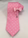 Image of Pink & White Polka Dot Necktie Set