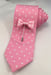 Image of Pink & White Polka Dot Necktie Set