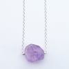 Nova Necklace - amethyst crystal + sterling silver