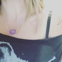 Nova Necklace - amethyst crystal + sterling silver