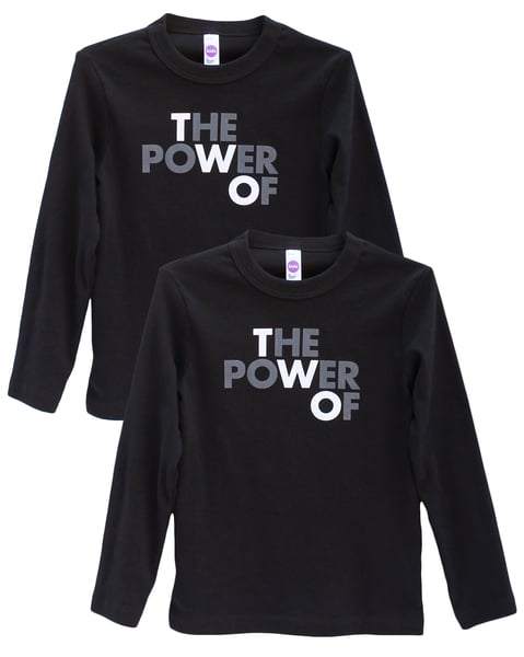 Image of THE POWER OF TWO – Long Sleeve Tees in Black