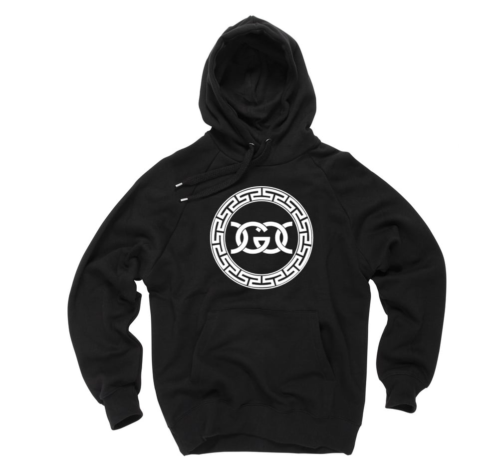Image of 2 G'z Double print urban fashion logo black hoody