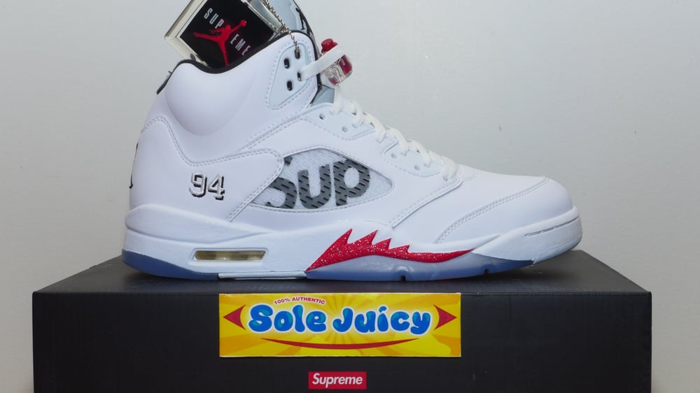 BUY Supreme X Air Jordan 5 White