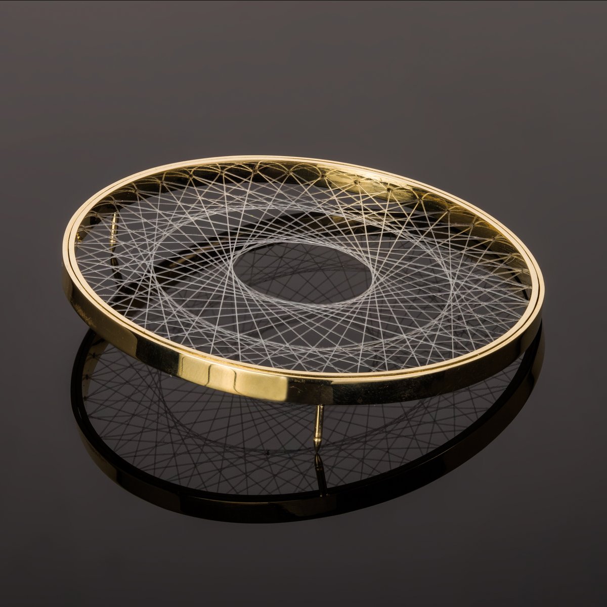Image of Brooch  'double-weave Spirograph'
