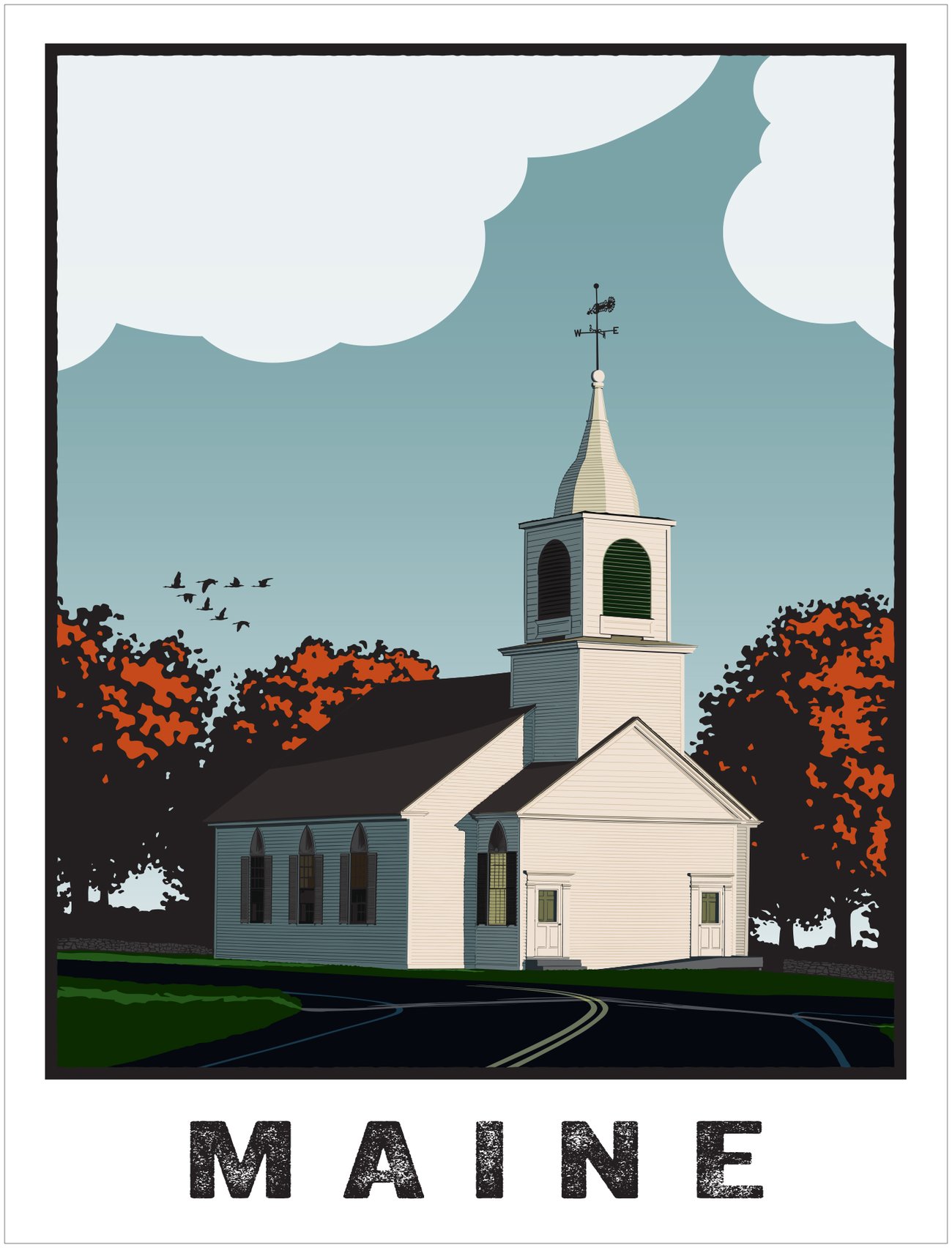 Spurwink Church, Maine | Robert Cochran Art