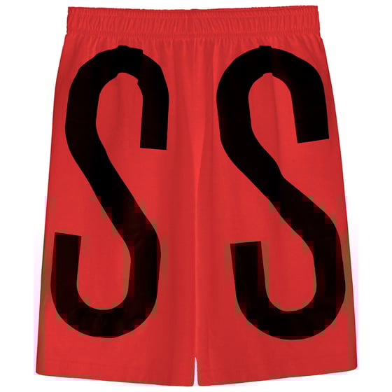 Image of ASSK WRAP LOGO Shorts - Red