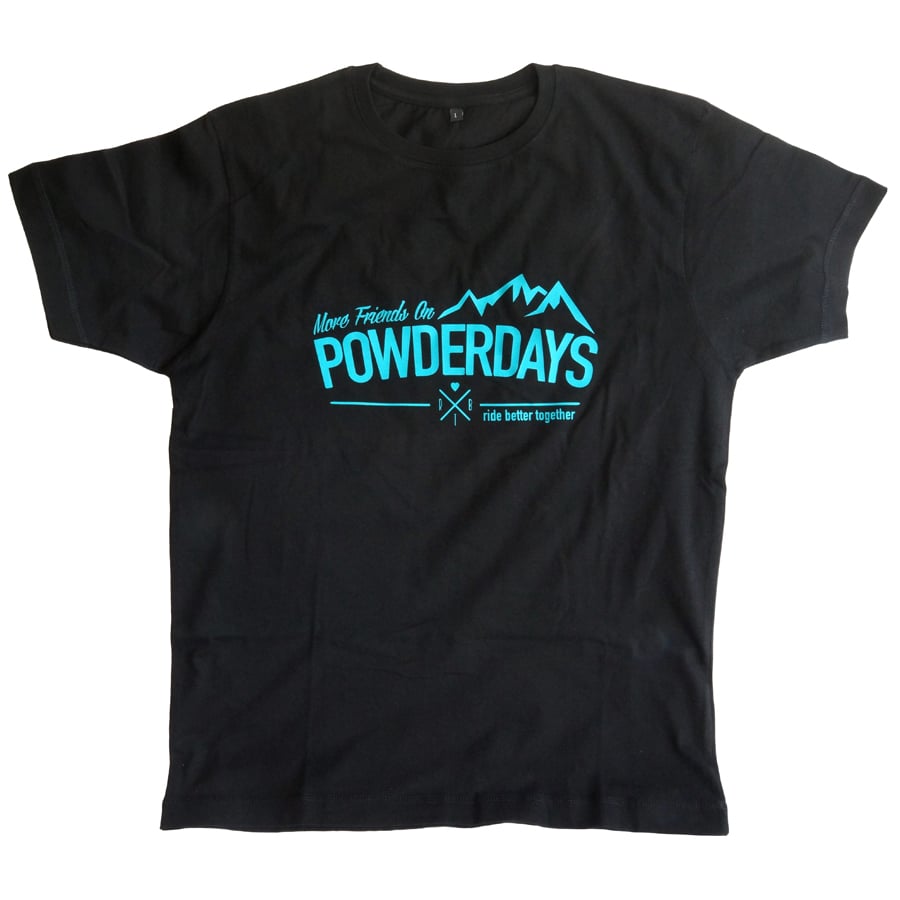 Image of More Friends On Powder Days T-Shirt "Mountains"