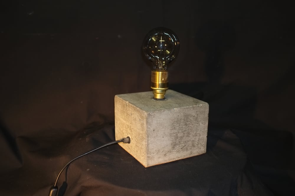 Image of Concrete Bloc Lamp