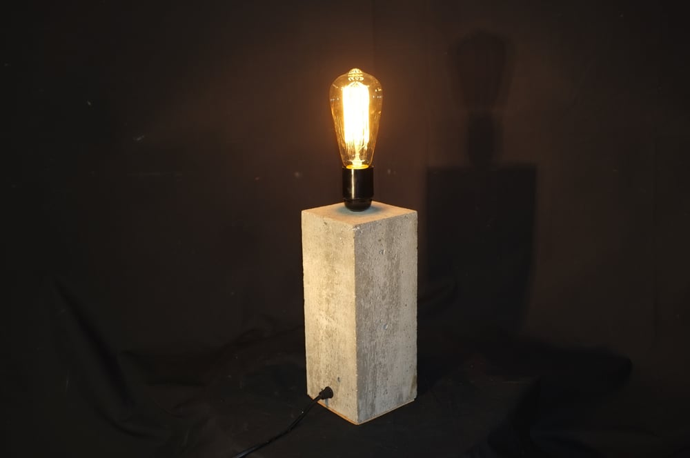 Image of Concrete Bloc Lamp (tall)