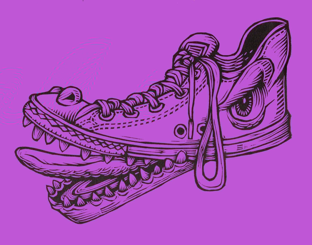 Shoe Monster Print 