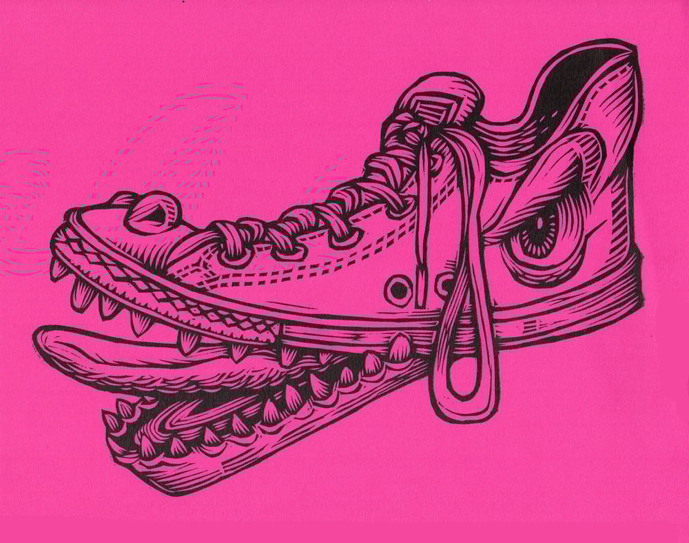 Shoe Monster Print