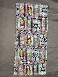 Image 2 of Jack & Sally pink burpcloth