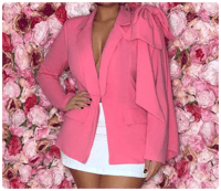 Image of Pink bow blazer