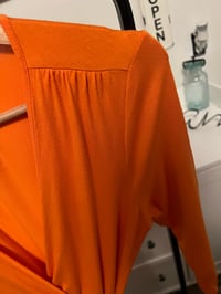 Image 3 of Banana Republic orange wrap dress