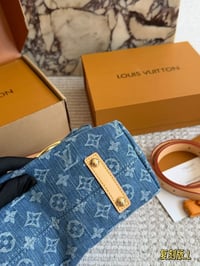 Image 12 of ĻV Vintage Denim Tote