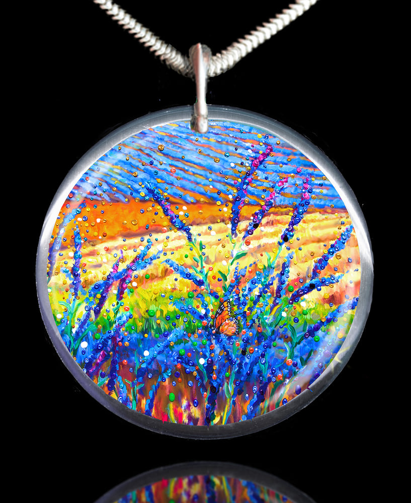 Image of Lavender Fields Sacred Healing Space Pendant