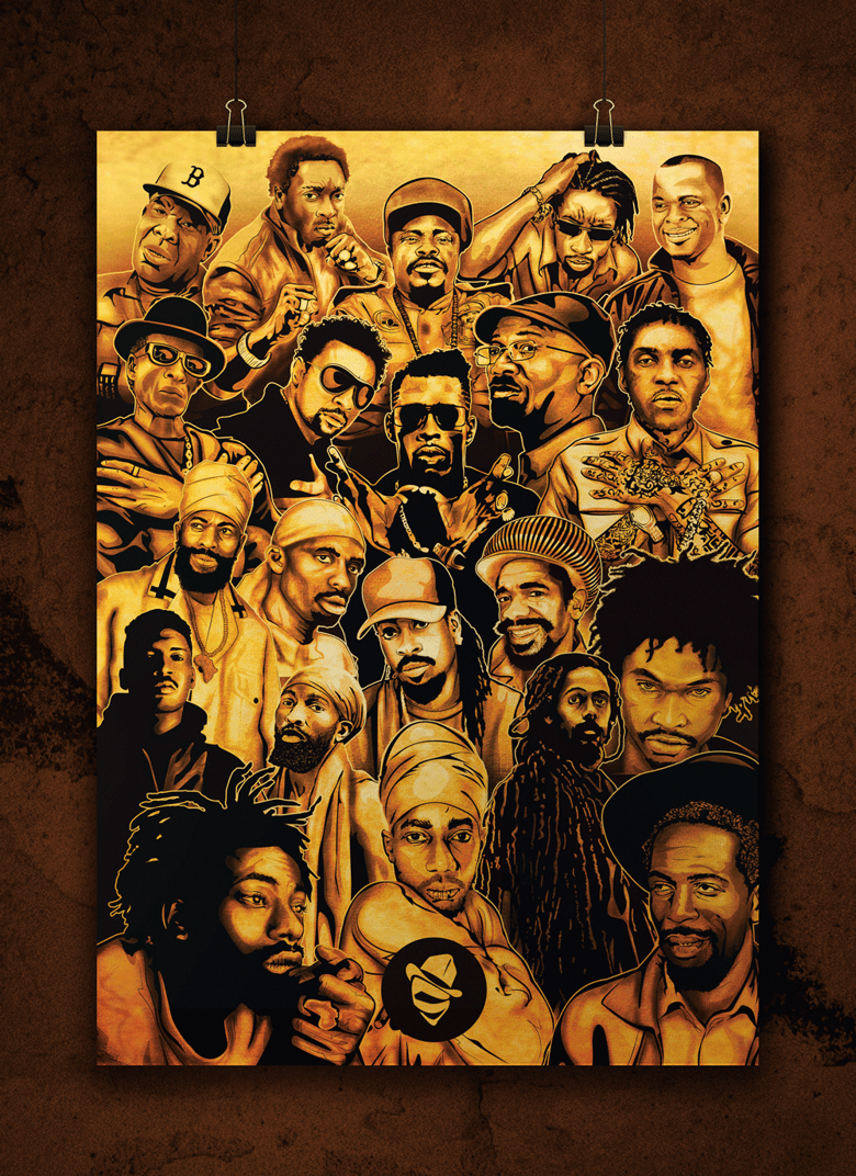 Image of Dancehall | Reggae Legends Print by Skillmatik