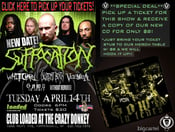 Image of Crazy Donkey Tickets: Suffocation, Whitechapel, Decrepit Birth, Veil of Maya, Sown In Tears, & WR!