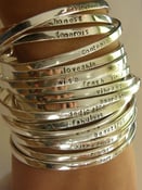 Image of Say What You Want To Say - custom cuff bracelet - custom personalized jewelry - SimaG