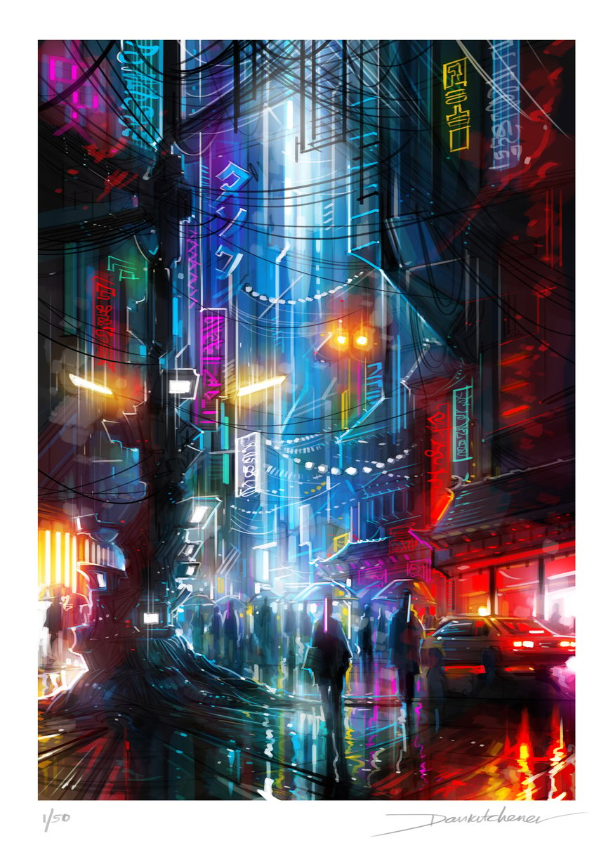 Dan Kitchener — 'Downtown' - Re edition - limited edition print