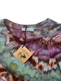 Image 5 of 2XL Crop Cotton Tee in Autumn  Agate Ice Dye