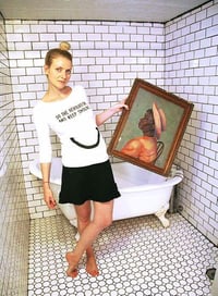 Image 2 of DO THE REVOLUTION AND KEEP SMILING - Sleeve Shirt weiss