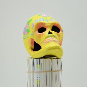 Image of Yellow Sugar Skull