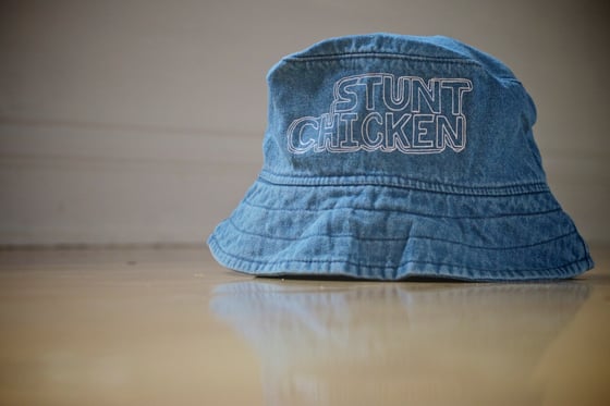 Image of Stunt Chicken Denim Bucket Hat