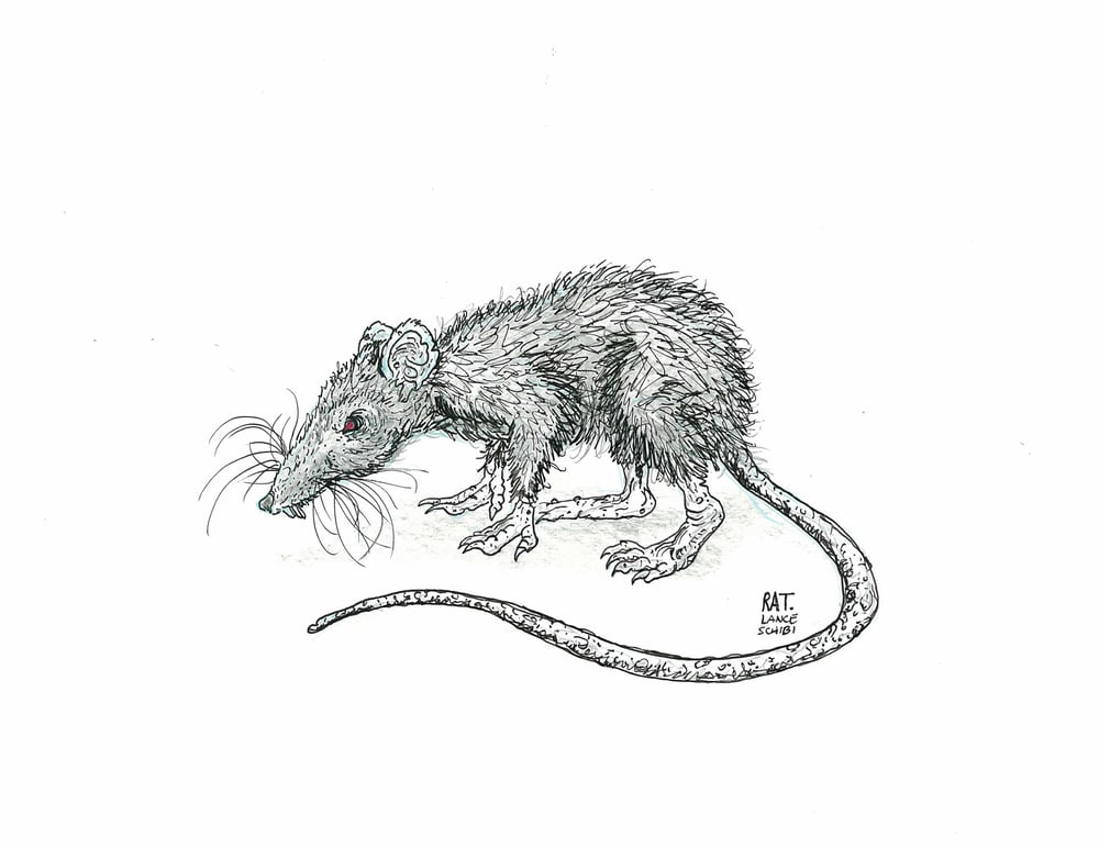 Image of DRAWLLOWEEN Day 26 Original: RAT