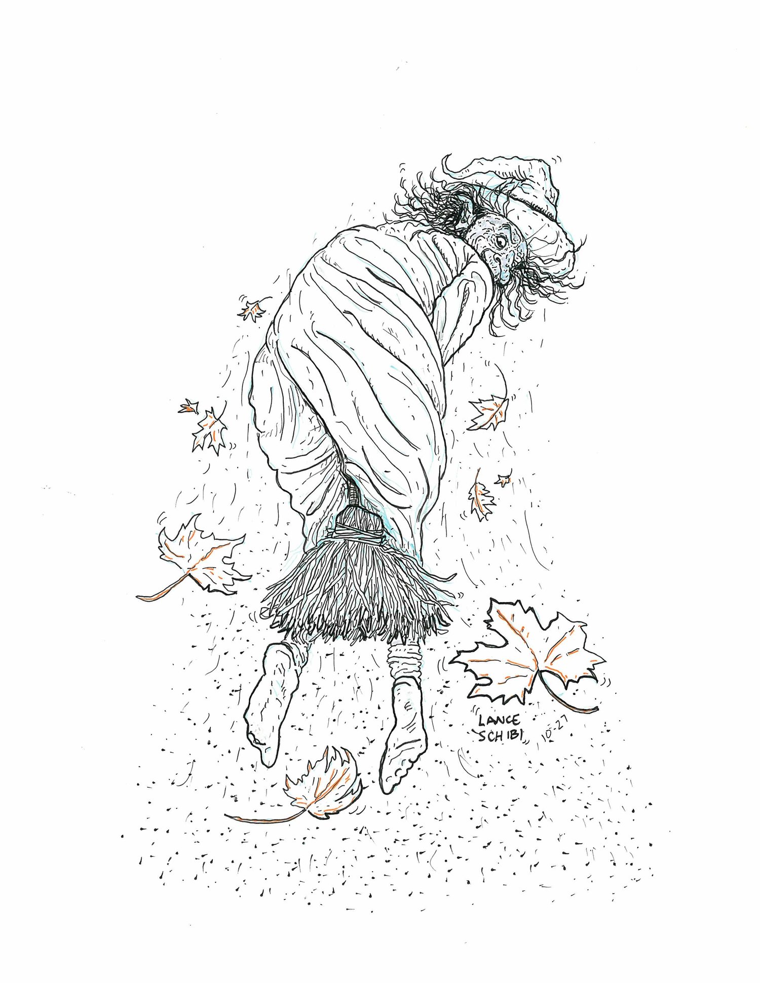 Image of DRAWLLOWEEN Day 27 Original: WITCH