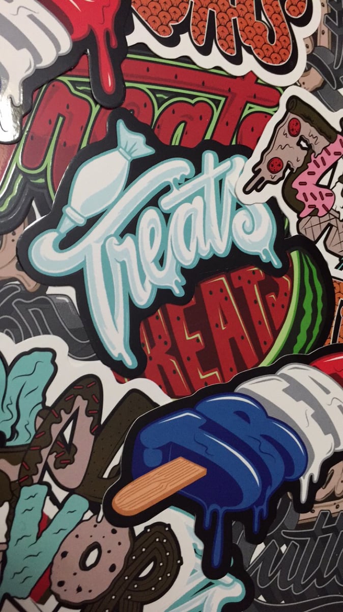 Treats Skateboard Wax — Sticker Pack