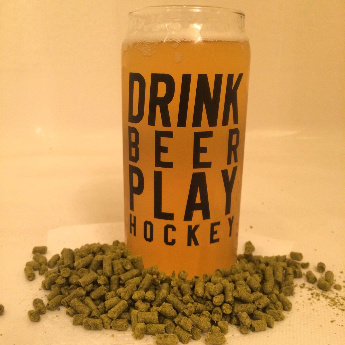 20oz Drink Beer Play Hockey Tall Boy Glass [Shipping Included]