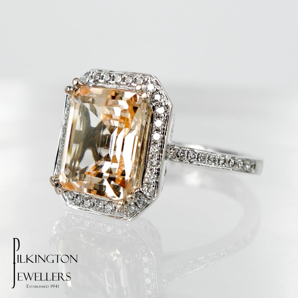 Image of PJ5141 Tourmaline & Diamond ring