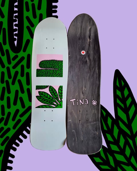 Image of PLANT FICTION SHAPED SKATEBOARD