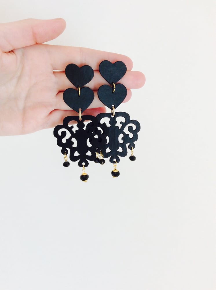 Image of Orecchini doppio cuore