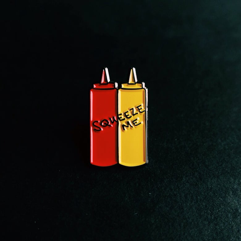 Image of ketchup and mustard - dynamic duo pin (shipping included)