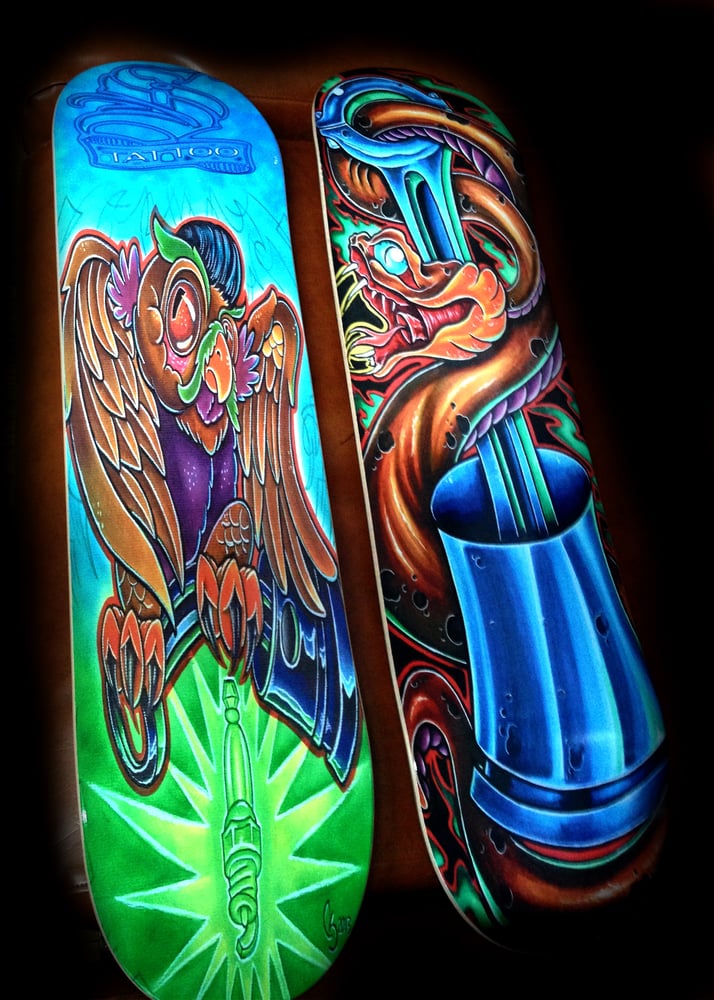 Image of "Hot Rod Hooter"- Skate Deck