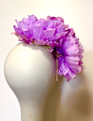 Image of Lilac/lavender hues headpiece #2