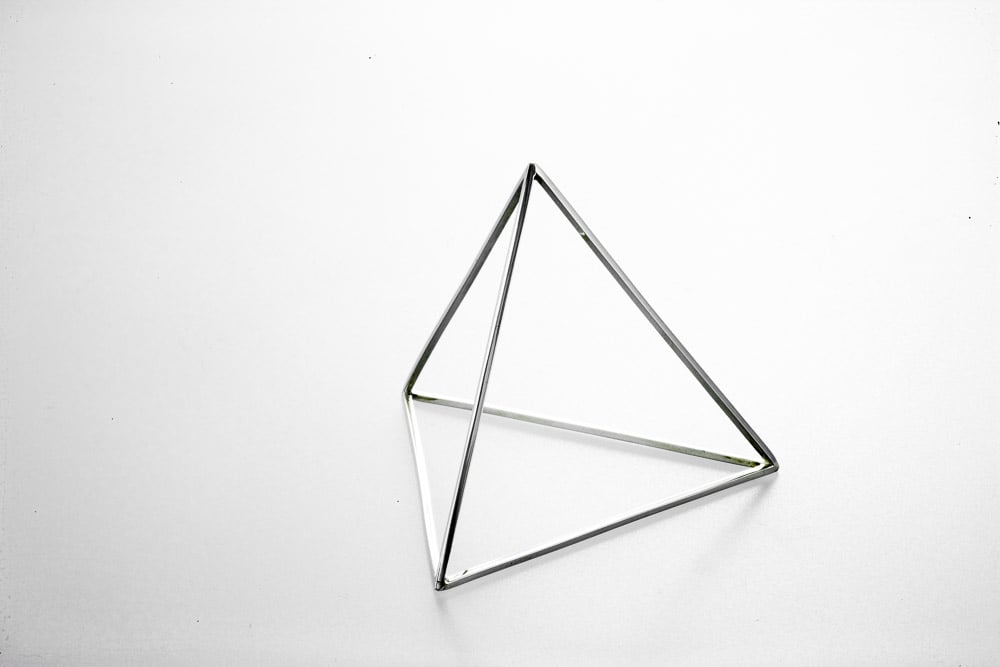 Image of Sterling Silver Pyramid Bracelet