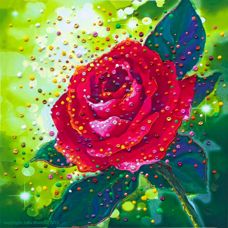 Image of The Sacred Rose Energy Painting - Giclee Print