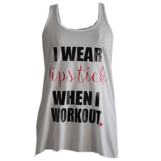 Image of I wear lipstick when i workout | WHITE